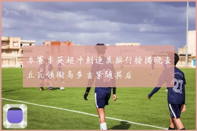 本赛季英超冲刺速度排行榜揭晓查丘瓦领衔乌多吉紧随其后
